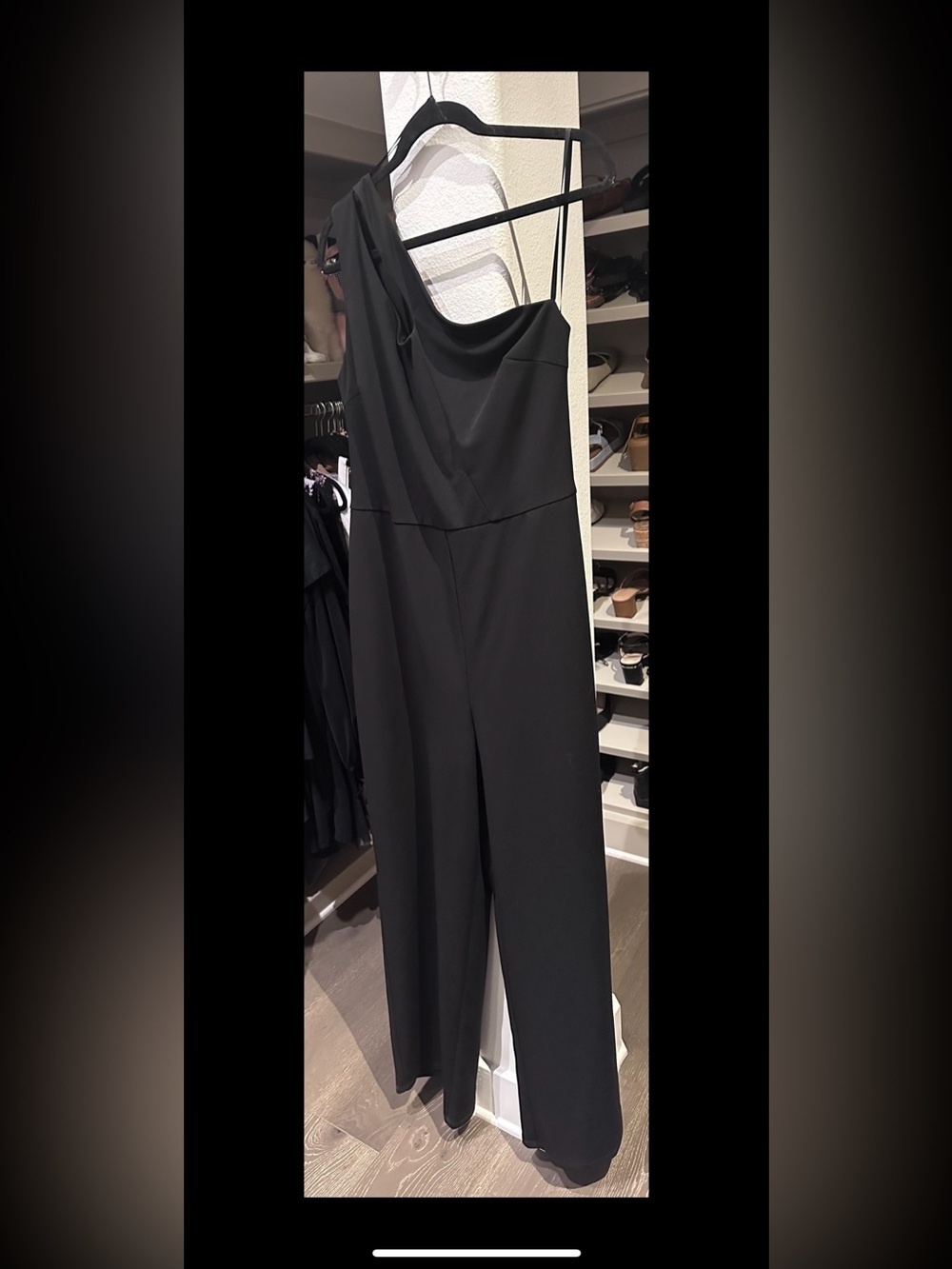 NWOT Black One Shoulder Jumpsuit